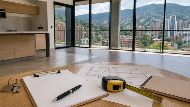 Buyer inspection documents for an El Poblado Medellin apartment